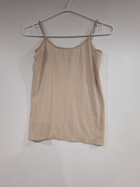 Zenana Stretch Cami Tank Beige Made in Canada Size One Size Fits All